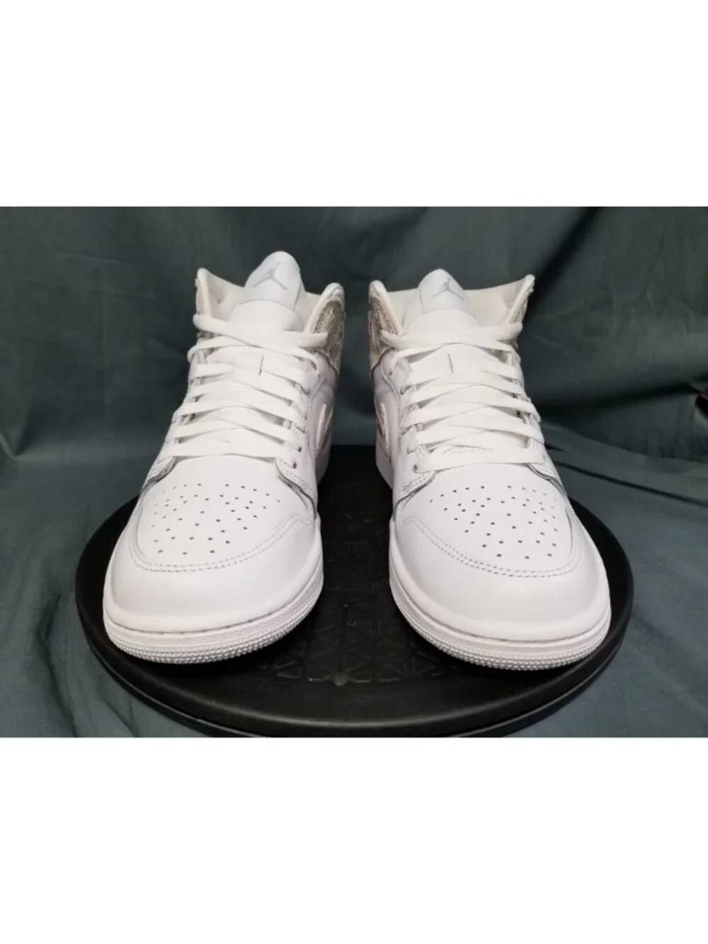Jordan 1 Mid SE Distressed White Silver Sneakers Mens Size 8 NEW NO BOX!